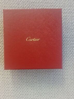 Cartier Red Box with Gold Logo